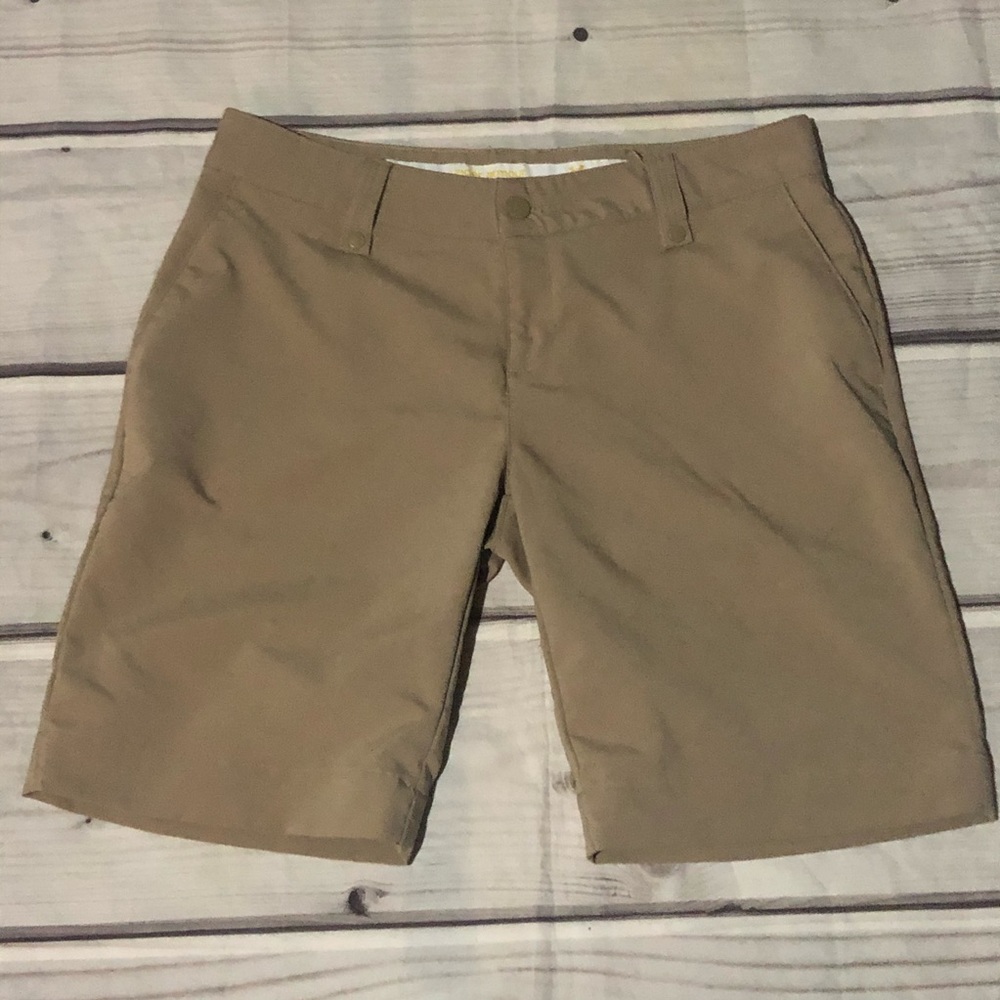 Under Armour Performance Khaki Athletic Shorts - Picture 2 of 5